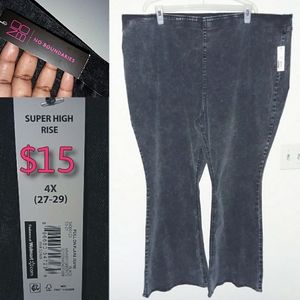 Acid Wash Flare Jeggings